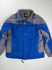 The North Face HyVent Jacket Boys L Blue Gray Winter Coat Youth