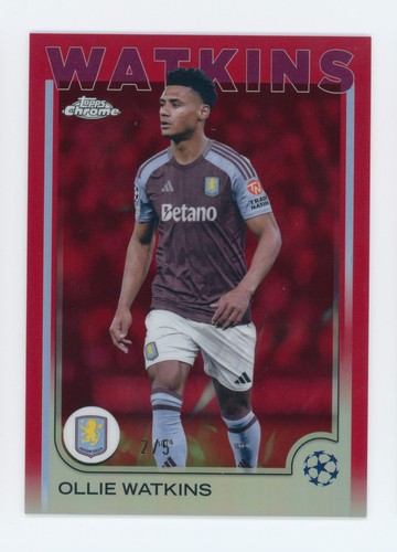 24-25 Topps Simplicidad Ollie Watkins Auto /25