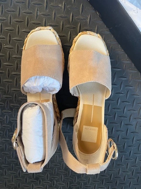 Dolce Vida Mujer Dune Beige Gamuza Cuña Tacones Talla 8M Nuevos en Caja Envío Gratis Foto 2 de 4