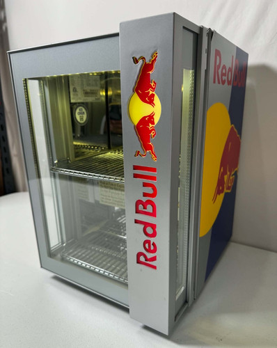 Red Bull Baby Cooler 2020 RB-BC2020 ECO LED Mini Display Fridge Works Great