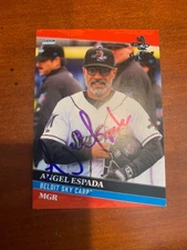 2025 Choice Beloit Sky Carp Team Set Card #31 Angel Espada Signed Auto