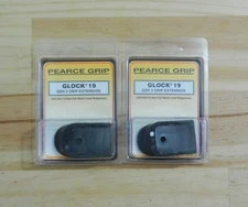 PEARCE GRIP GLOCK G19, G17 Grip Pinky Extension;  2 Pack;  PG-19