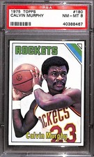 1975 Topps #180 Calvin Murphy PSA 8 NM-MT 40388467 