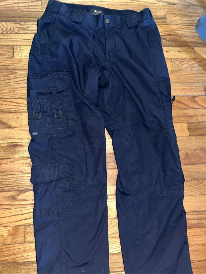 "Pantalones tácticos 5,11 para hombre 38x34"" azul marino policía carga utilitario TLBLIN 4389-1" Foto 4 de 4