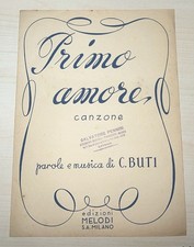 SPARTITO MUSICALE PRIMO AMORE , CARLO BUTI
