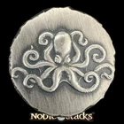 2 oz .999 Silver Wild Pig Pours Octopus Round – Rustic Hand Poured Art Bar