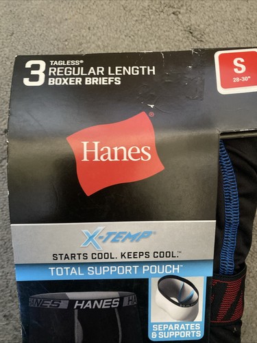 Hanes 2 Tagless Boxer Briefs, Plus 1 Free XTemp Boxer Brief, XL