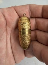 Victorian Germany Ornate Gold Tone Traveling ...