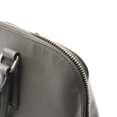 Prada Saffiano Skórzana torebka Szara 33cm Używana torba damska BL0837 - Zdjęcie 10 z 12