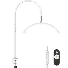 Half Moon Light with Clamp, LED Manicure Table Lamp, Desk Lamp for Nail Desk,...