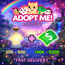 Adopt Me Age-Up Help (200–500 Potions, 140–500K Bucks) – Fast Service