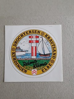 Aufkleber Drochtersen Krautsand Kehdingen Elbe 80Jahre
