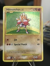 Pokémon Hitmonchan 129/127 Holo Platinum Base Set Pokemon Card MP Double Swirl💫
