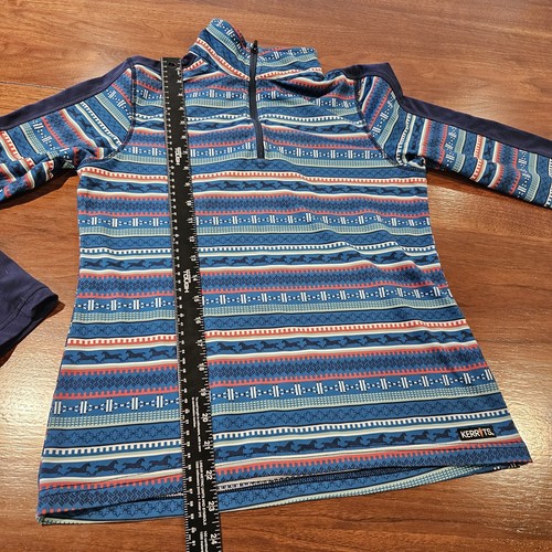 Kerrits Girls XL Equestrian Long Sleeve Zip Riding Shirt W/ Matching Pants Blue - Picture 13 of 17