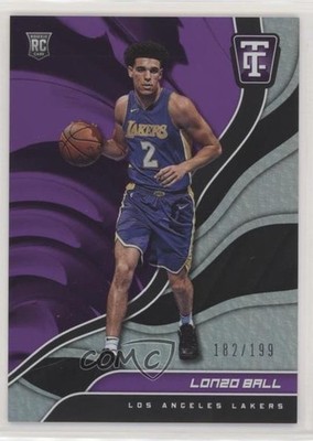 2017 Panini Totally Certified Rookies Purple /199 Lonzo Ball #102 Rookie RC p5f