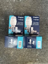 4 x Drayton RT212 integrated head and lockshield pack 15mm