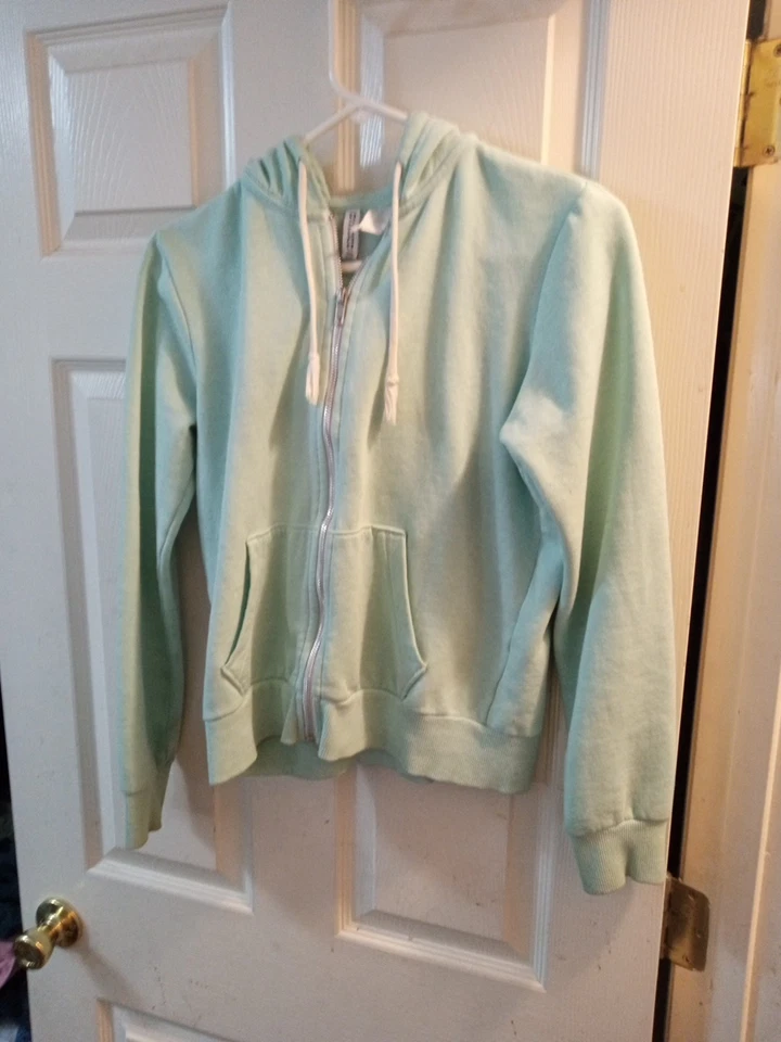 Sudadera con capucha Divided H&M verde menta para mujer talla XSmall Foto 2 de 4