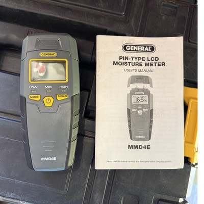 General MMD4E Pin-Type Digital Moisture Meter, Hold Function, Celsius/Fahrenheit