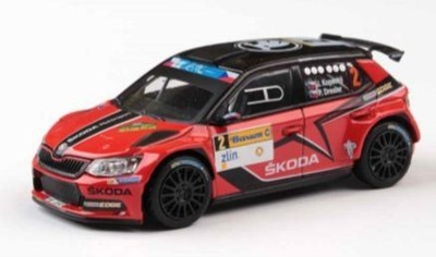 Abrex 1:43 Scale Skoda Fabia III R5 Barum Czech Rally Zlin 2016 #2 Kopecky