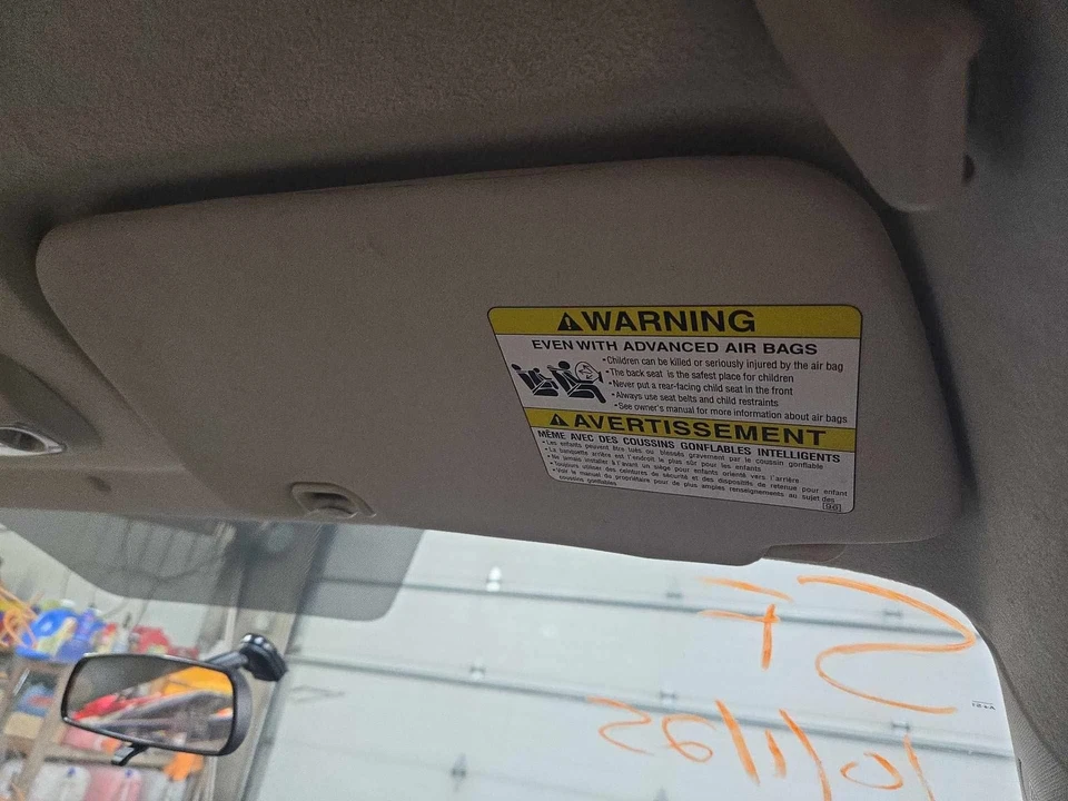 Used Right Sun Visor fits: 2011 Subaru Impreza without illumination Right Grade Foto 2 de 4