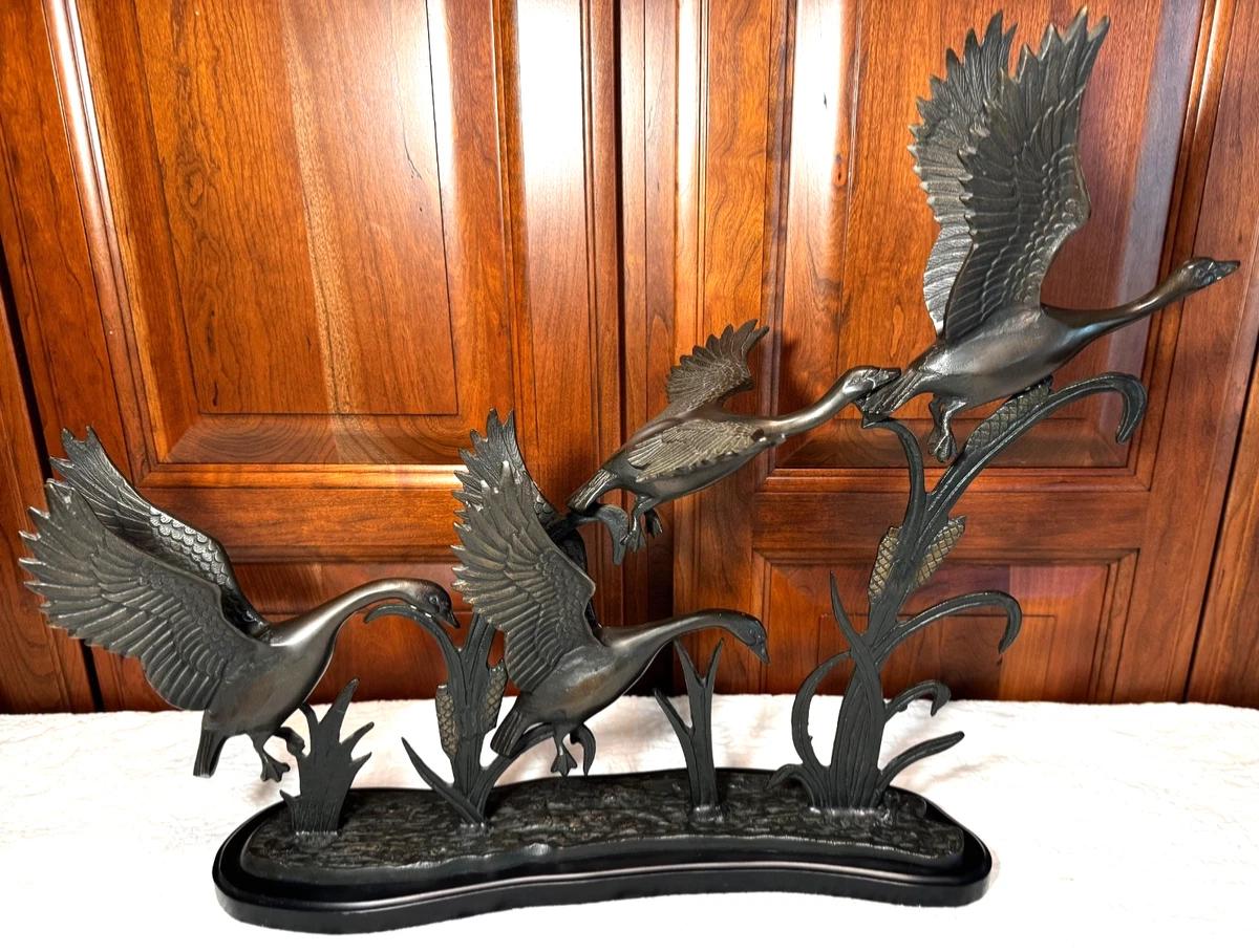 彫刻家　石崎秀峰作　青銅　家鴨　置物　重さ約5.3kg　Y　R5824B 彫刻家 石崎秀峰作 青銅 家鴨 置物 重さ約5.3kg Y R5824B Yahoo