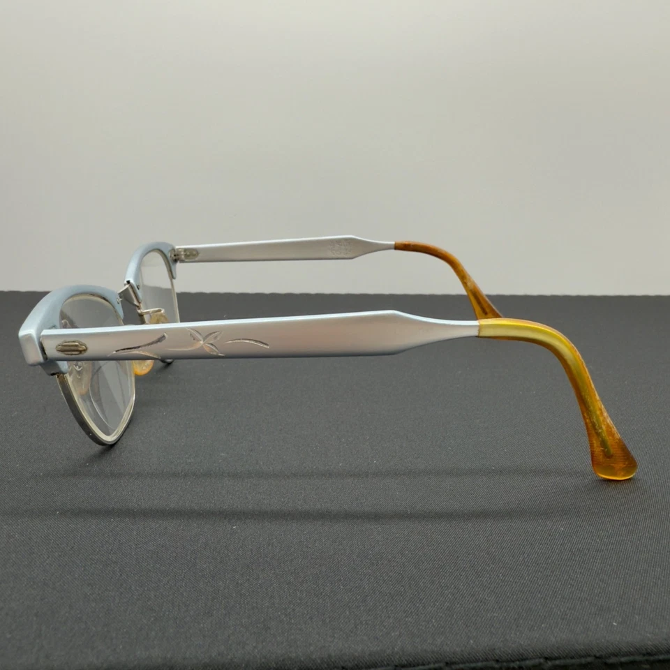 Artesanía de colección 1/10 12k GF 20mm Ojos de gato Monturas Gafas Florales Foto 3 de 4