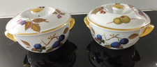 ROYAL WORCESTER EVESHAM GOLD SMALL COVERED CASSEROLE SERVING DISH  SIZE 4 