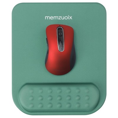Teal Ergonomic Mouse Pad with Wrist Rest Support,Premium Memory Foam Cushioni...