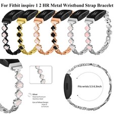 For Fitbit inspire 1 2 HR Metal Wristband Strap Bracelet Replacement accessories