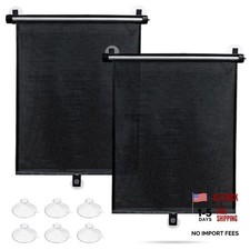 Car Window Shade for Side Windows - 2 Pack Sun Shade Retractable for Car