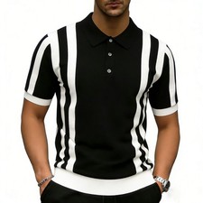 Men's Polo Shirt Casual Short Sleeve Golf Shirt Summer Vacation Beach Shirts