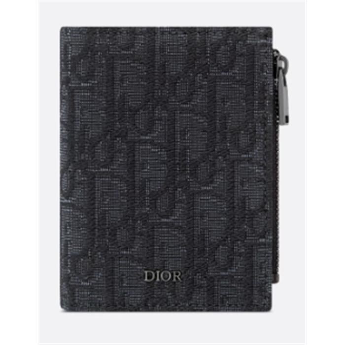 Dior Vertical Compact Card Holder in Black 2ESBC319YSE_H03E 133102331