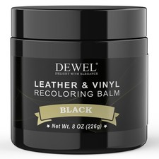 Leather Recoloring Balm, Black Leather Color Restorer for Scratched and Faded