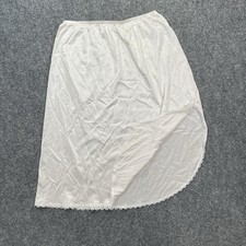 Warner's Vintage Perfect Measure Chemise Half Slip Size Large White Midi Modest