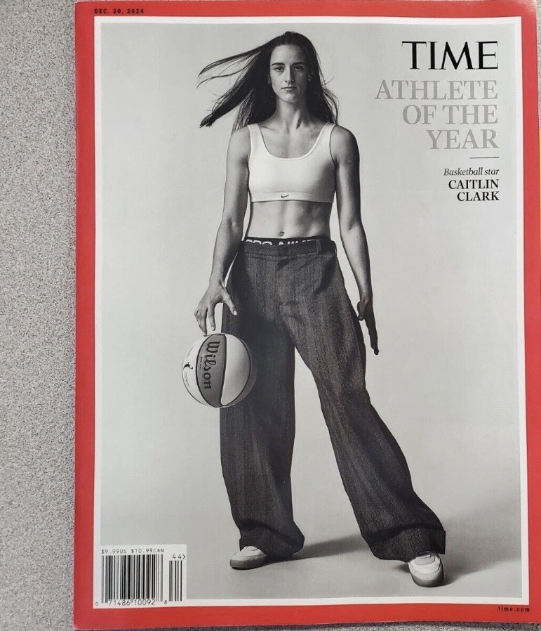 December 2024 Time Magazine Caitlin Clark Athlete of the Year! PSA 9.4!!! view 3