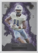 2023 Wild Card MATTE SP Promo Rookie Heat Silver & Purple 5/8 Josh Downs RC 00em. rookie card picture