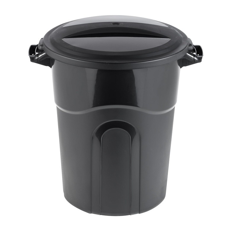 20 Gallon Heavy Duty Plastic Garbage Can W/ Locking Lid & Easy Grip Handles New