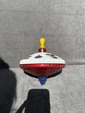 LBZ Spinning top Metal Toy Top Mothercare UK 1987 Vintage Nursery Theme Germany