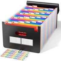 Dokumentenmappe A4 FäChermappe Sortiermappe Regenbogen Design 26 FäCher