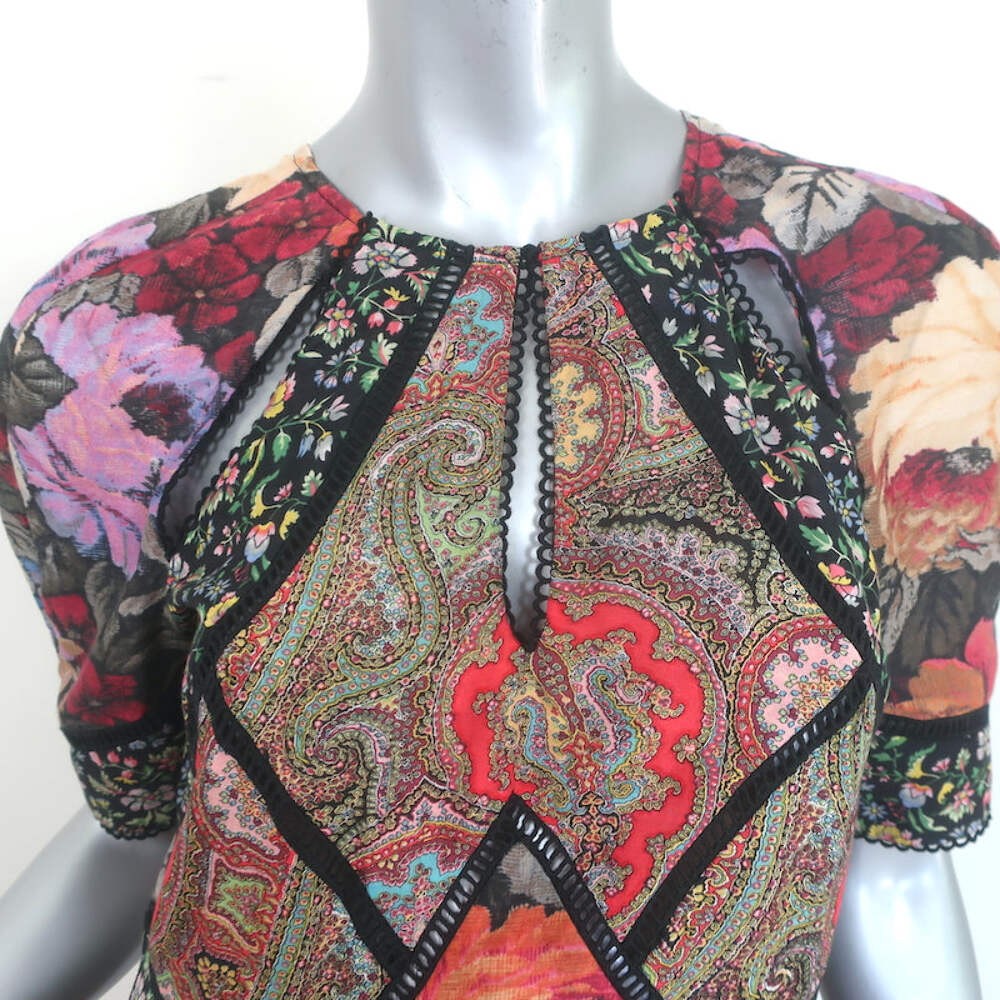 Zimmermann Trinity Artisan Patchwork Dress Multic… - image 2