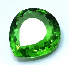 AGL Certified Natural Brazilian 1000 Ct Pear Cut Green Topaz Loose Gemstone