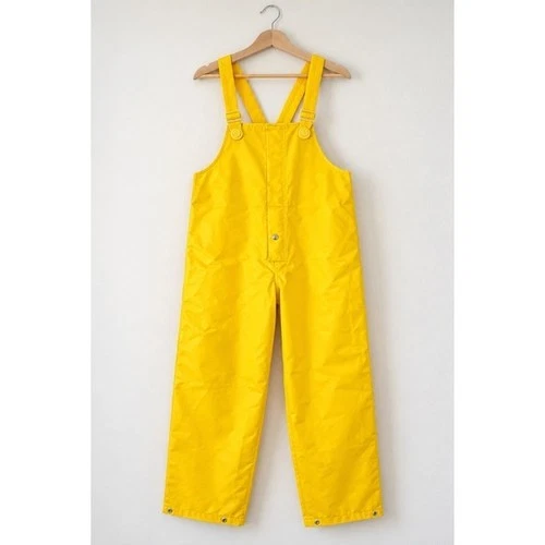 Yellow Waterproof Rain Bib Overalls Adjustable Suspenders Workwear B02-048 - product listing photo