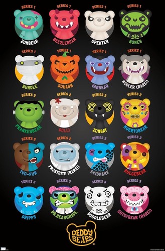 Deddy Bears Grid Poster - Offizielle Trends Poster Druck 22,375 x 34 - Bild 1 von 2