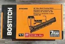 BOSTITCH BTF83WW 3.25" 28-Degree Pneumatic Top Load Wire Weld Framing Nailer