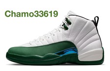 Nike Air Jordan 12 Bucks Summit White and Gorge Green - ALL SIZES - CT8013-103