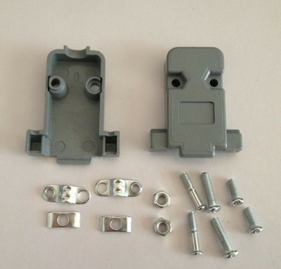 10 Pcs Plastic Cover Housing Hood For D-SUB 9 Pin 2 Rows DB9 Serial  *pz