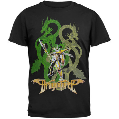DragonForce - Ultra Mega Twin Black Cotton T Shirt Size S-5XL