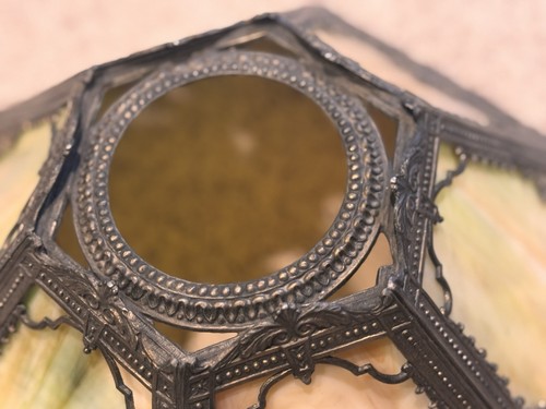 Miller Lampenschirm antik Schlackenglas nur - Bild 5 von 24