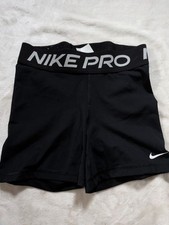Nike Pro Compression Shorts Womens Small Black 3 Inseam Dri-FIT Training Gym