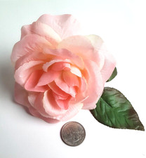 Millinery Silk Flower Corsage Boutonniere Wedding Graduation Pink Rose